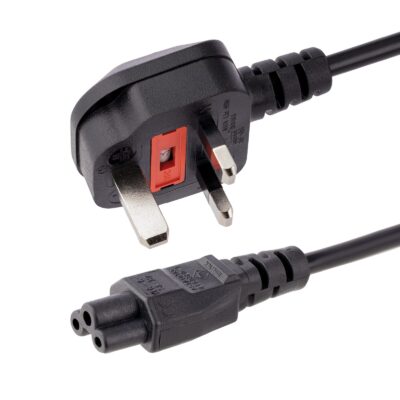 3-Pin Laptop Power Cable | UK 3-Pin Plug – 1.5 Meter AC Power Cord