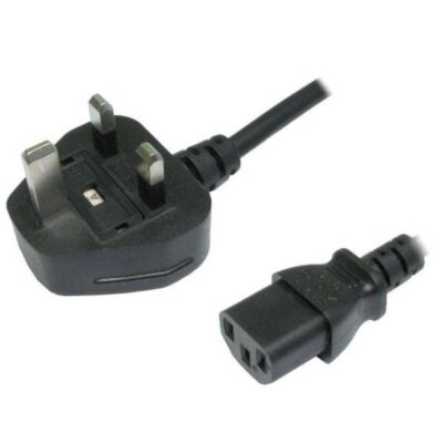 Desktop Power Cable C13 | UK 3-Pin Plug (13A, 250V) to C13 Connector – 1.5 Meter