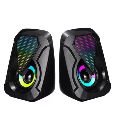 E-1053 RGB Multimedia Speaker – Dual 3W Output, USB Powered, 3.5mm Aux Input