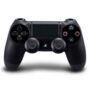 Black PS4 DualShock 4 Wireless Controller with touchpad and light bar