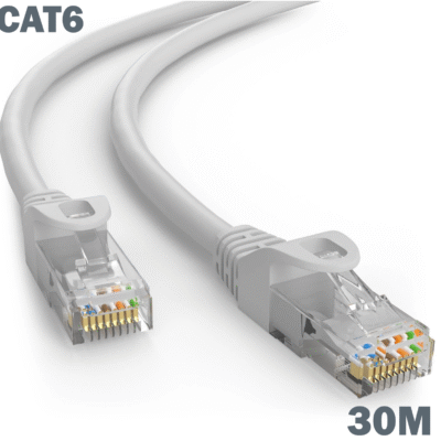 CAT 6 Ethernet Cable 30 Meter – 24AWG High-Speed LAN Cable