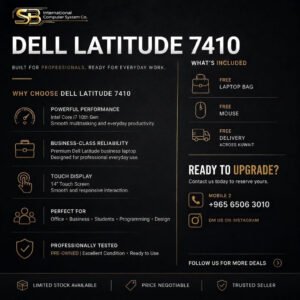 Dell Latitude 7410 backlit keyboard and touchscreen