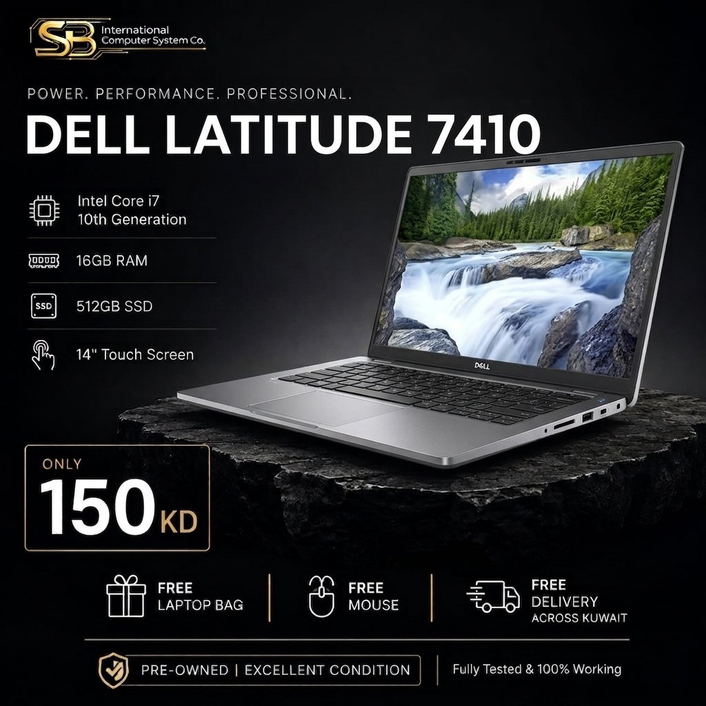 Dell Latitude 7410 14 inch touch laptop i7 10th gen
