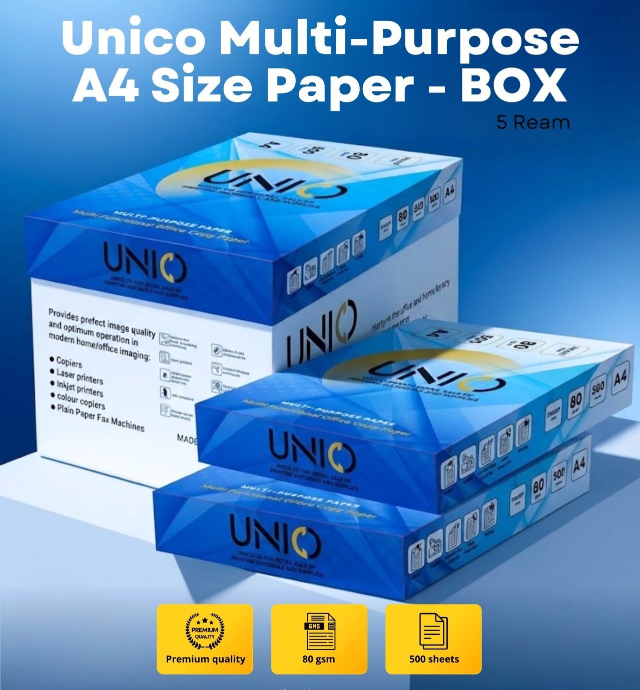 Unico A4 copy paper
